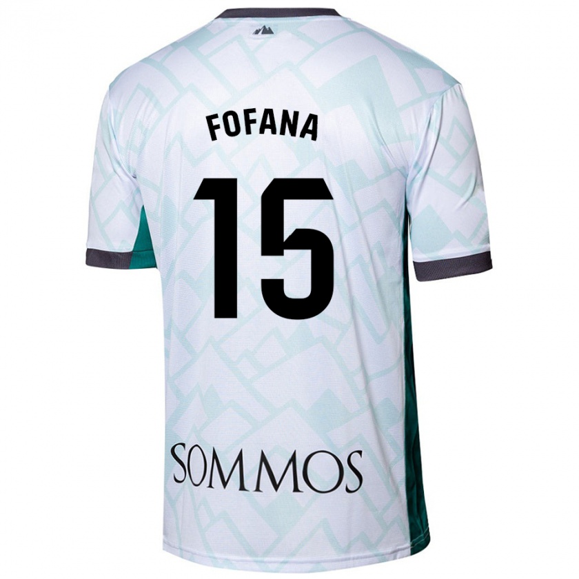 Kandiny Bambino Maglia Fadia Fofana #15 Bianco Verde Kit Gara Away 2024/25 Maglietta