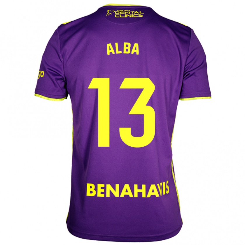 Kandiny Kinderen Alba #13 Paars Geel Uitshirt Uittenue 2024/25 T-Shirt