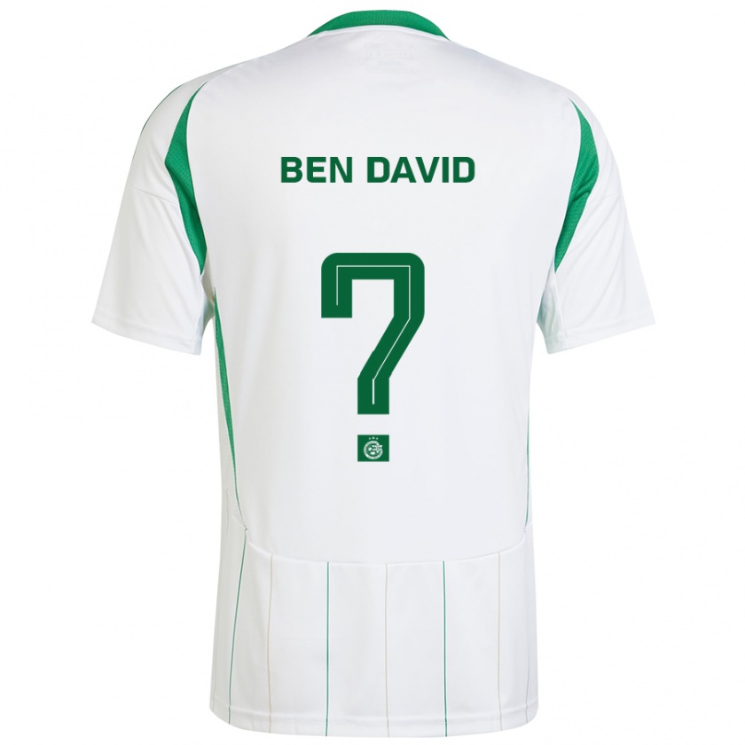 Kandiny Criança Camisola Shay Ben David #0 Verde Branco Alternativa 2024/25 Camisa Brasil