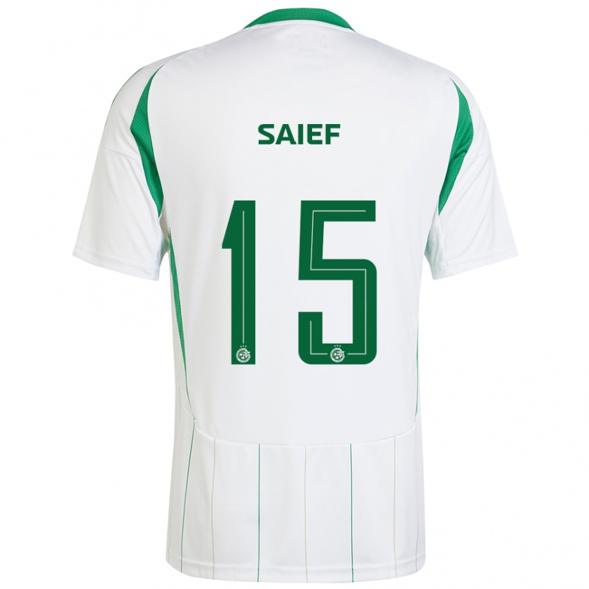 Kandiny Criança Camisola Kenny Saief #15 Verde Branco Alternativa 2024/25 Camisa Brasil