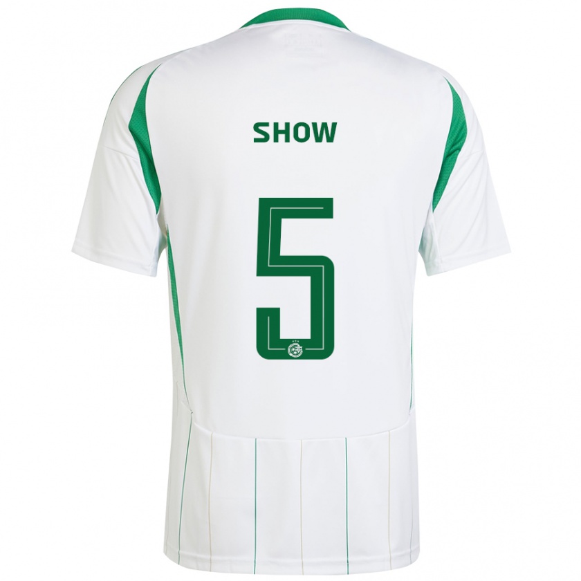 Kandiny Bambino Maglia Show #5 Bianco Verde Kit Gara Away 2024/25 Maglietta