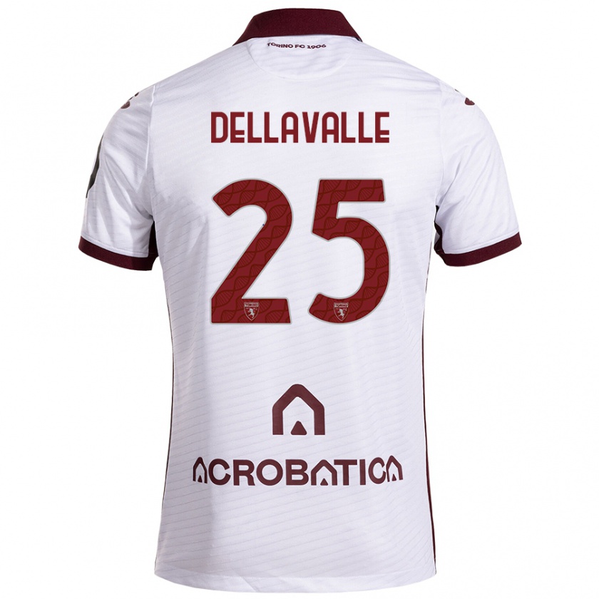 Kandiny Criança Camisola Alessandro Dellavalle #25 Castanho Branco Alternativa 2024/25 Camisa Brasil