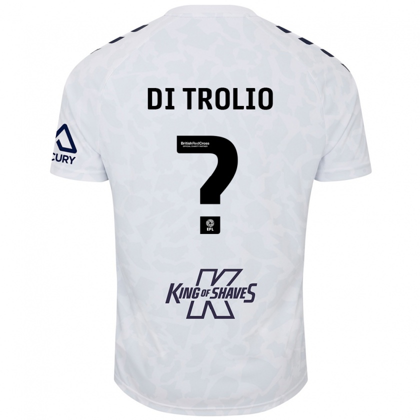 Kandiny Niño Camiseta Riccardo Di Trolio #0 Blanco 2ª Equipación 2024/25 La Camisa