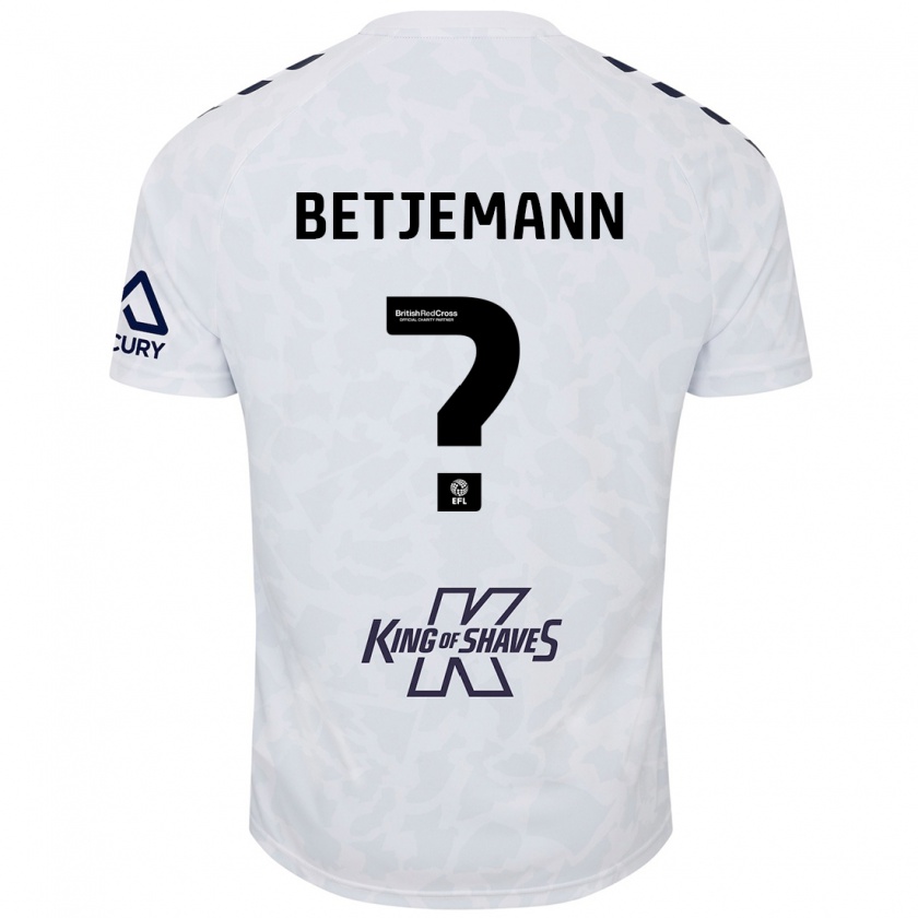 Kandiny Kinder Elliot Betjemann #0 Weiß Auswärtstrikot Trikot 2024/25 T-Shirt Österreich