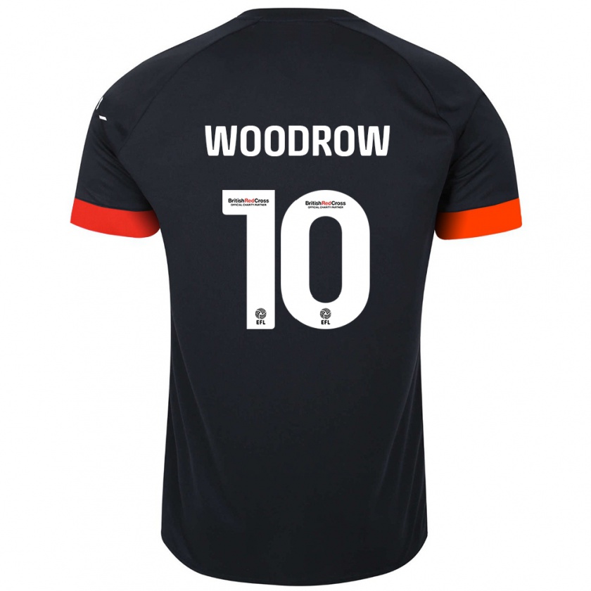 Kandiny Niño Camiseta Cauley Woodrow #10 Negro Naranja 2ª Equipación 2024/25 La Camisa México