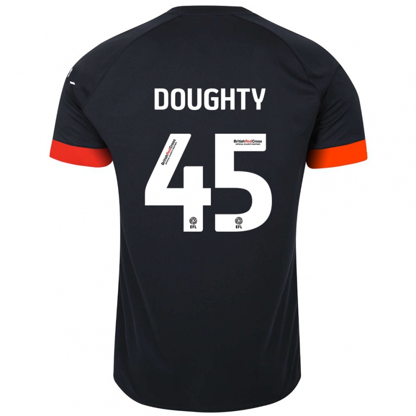 Kandiny Kinder Alfie Doughty #45 Schwarz Orange Auswärtstrikot Trikot 2024/25 T-Shirt Österreich