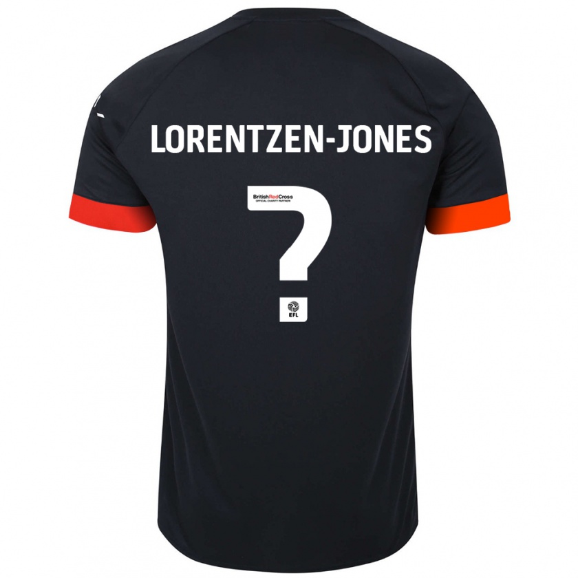 Kandiny Kinder Jack Lorentzen-Jones #0 Schwarz Orange Auswärtstrikot Trikot 2024/25 T-Shirt Österreich