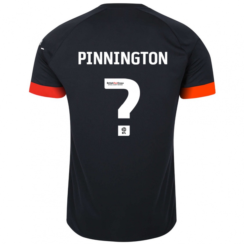 Kandiny Niño Camiseta Jacob Pinnington #0 Negro Naranja 2ª Equipación 2024/25 La Camisa México