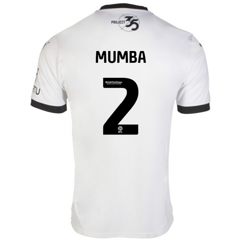 Kandiny Niño Camiseta Bali Mumba #2 Blanco Negro 2ª Equipación 2024/25 La Camisa