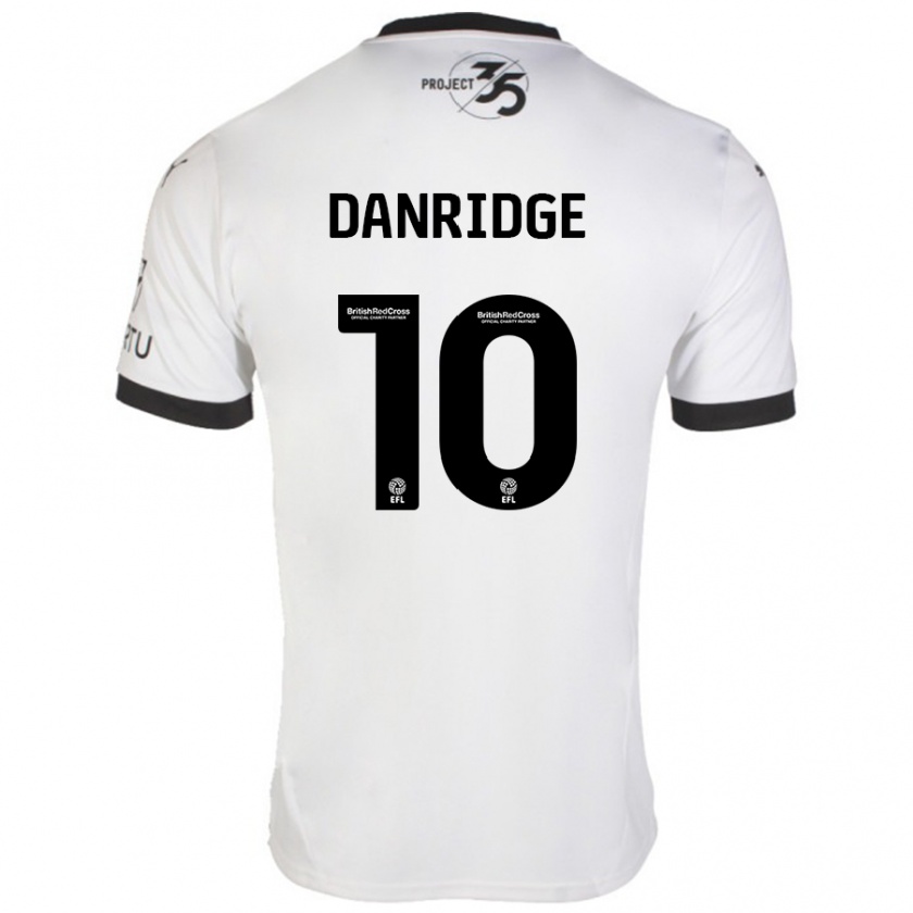 Kandiny Niño Camiseta Rebecca Danridge #10 Blanco Negro 2ª Equipación 2024/25 La Camisa México