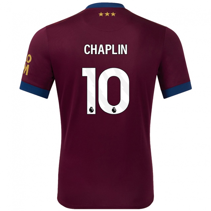 Kandiny Kinderen Conor Chaplin #10 Bruin Uitshirt Uittenue 2024/25 T-Shirt