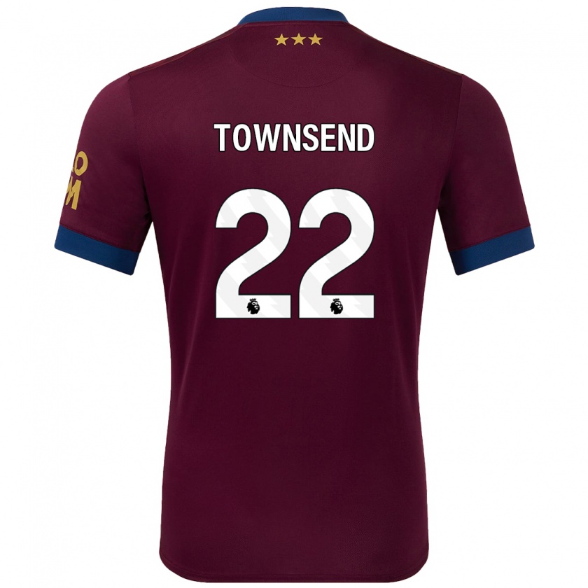 Kandiny Kinderen Conor Townsend #22 Bruin Uitshirt Uittenue 2024/25 T-Shirt België