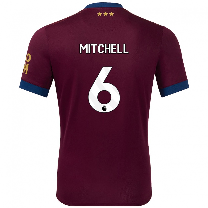 Kandiny Kinder Leah Mitchell #6 Braun Auswärtstrikot Trikot 2024/25 T-Shirt Österreich