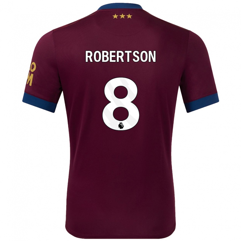 Kandiny Kinder Kyra Robertson #8 Braun Auswärtstrikot Trikot 2024/25 T-Shirt Österreich