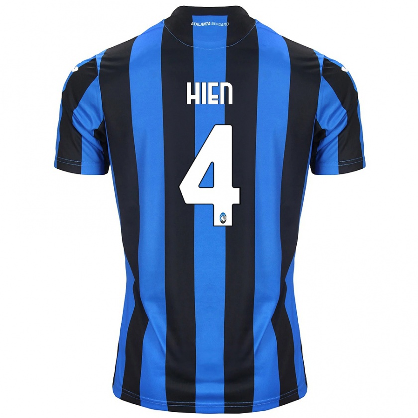 Kandiny Heren Isak Hien #4 Blauw Zwart Thuisshirt Thuistenue 2024/25 T-Shirt