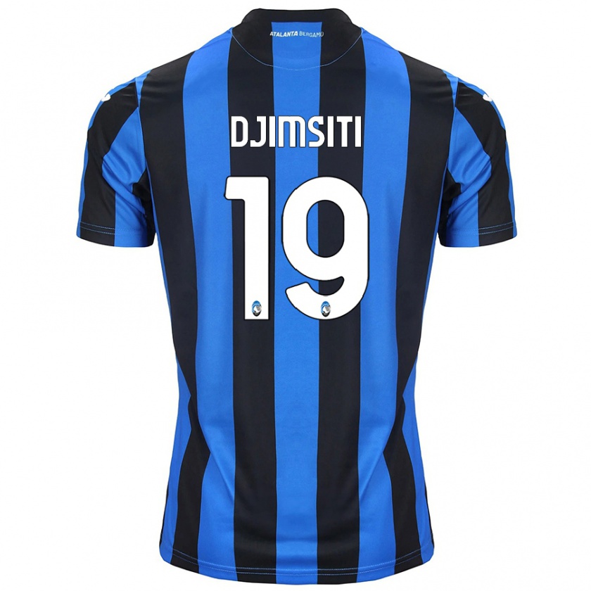 Kandiny Heren Berat Djimsiti #19 Blauw Zwart Thuisshirt Thuistenue 2024/25 T-Shirt België