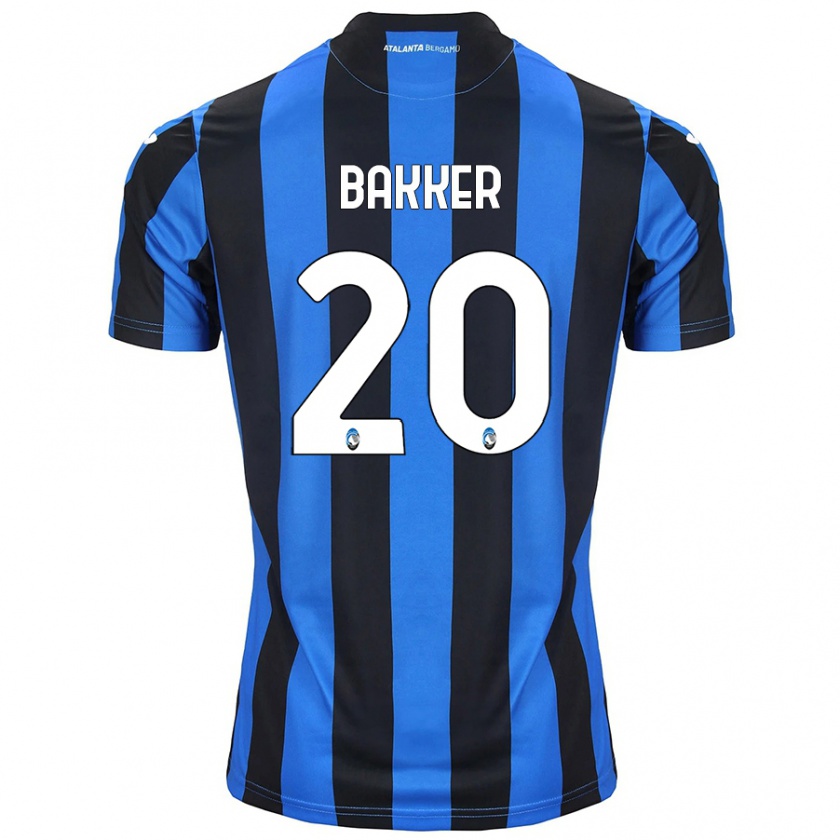 Kandiny Heren Mitchel Bakker #20 Blauw Zwart Thuisshirt Thuistenue 2024/25 T-Shirt