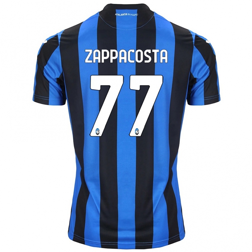 Kandiny Heren Davide Zappacosta #77 Blauw Zwart Thuisshirt Thuistenue 2024/25 T-Shirt