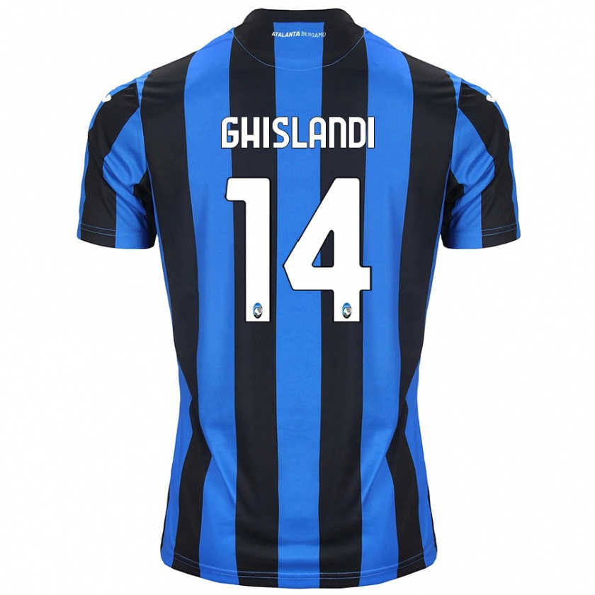 Kandiny Heren Davide Ghislandi #14 Blauw Zwart Thuisshirt Thuistenue 2024/25 T-Shirt België