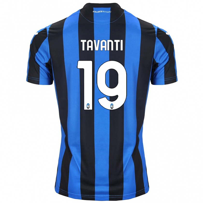 Kandiny Uomo Maglia Mattia Tavanti #19 Blu Nero Kit Gara Home 2024/25 Maglietta