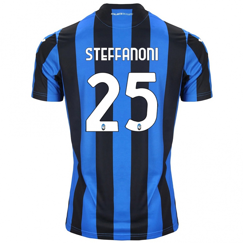 Kandiny Heren Federico Steffanoni #25 Blauw Zwart Thuisshirt Thuistenue 2024/25 T-Shirt