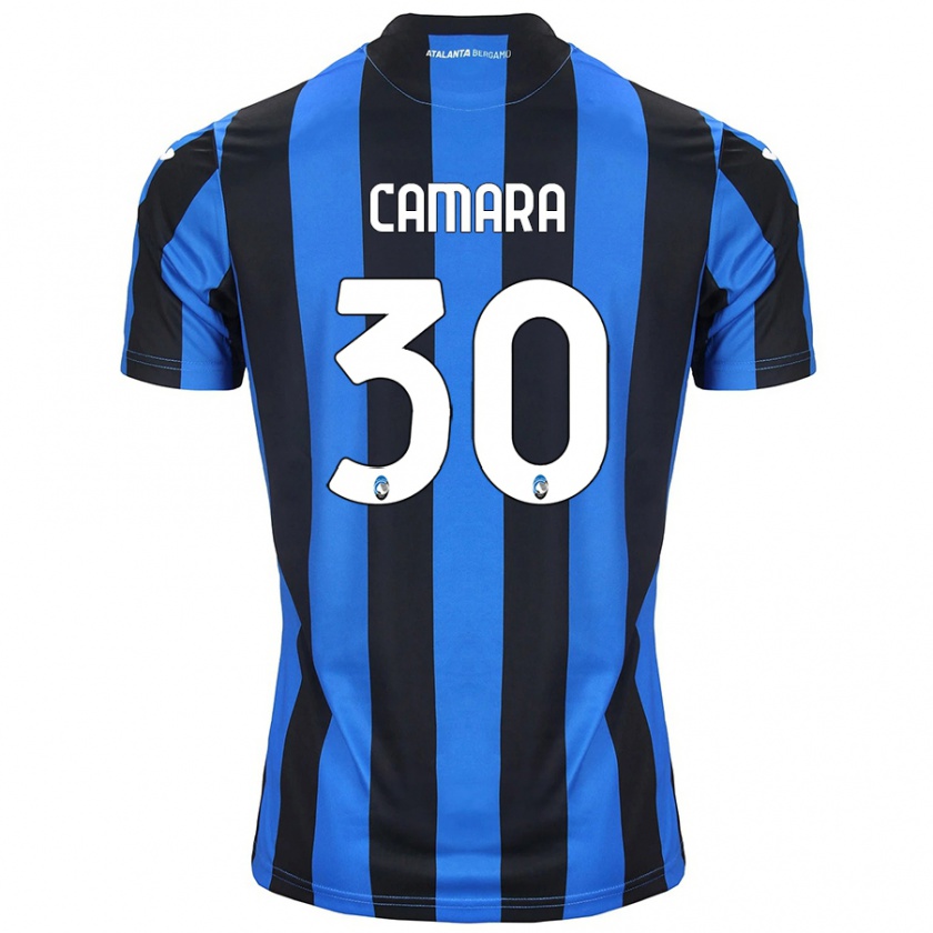 Kandiny Hombre Camiseta Henry Camara #30 Azul Negro 1ª Equipación 2024/25 La Camisa