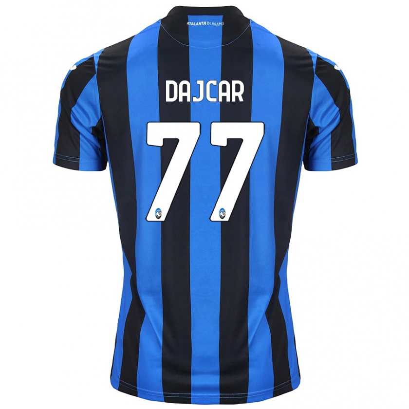 Kandiny Uomo Maglia Matevz Dajcar #77 Blu Nero Kit Gara Home 2024/25 Maglietta