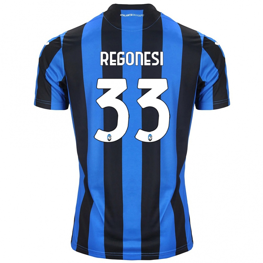 Kandiny Herren Iacopo Regonesi #33 Blau Schwarz Heimtrikot Trikot 2024/25 T-Shirt Österreich