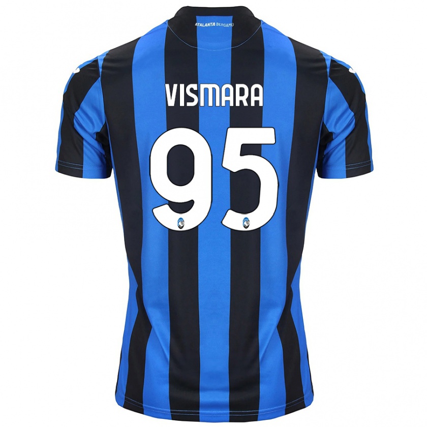 Kandiny Uomo Maglia Paolo Vismara #95 Blu Nero Kit Gara Home 2024/25 Maglietta