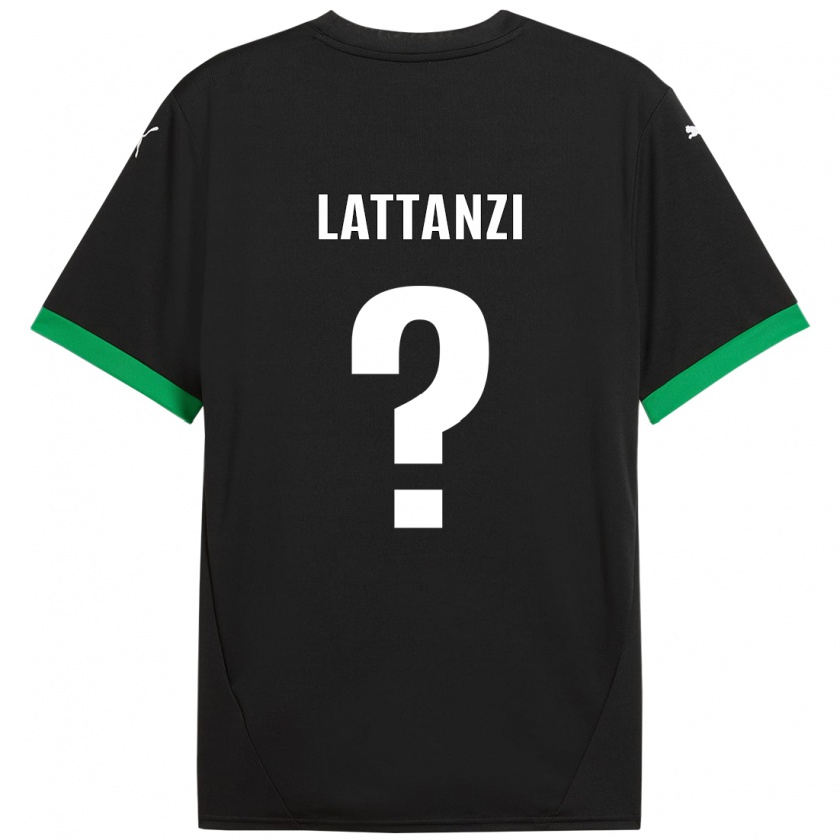 Kandiny Herren Luca Lattanzi #0 Schwarz Dunkelgrün Heimtrikot Trikot 2024/25 T-Shirt Österreich