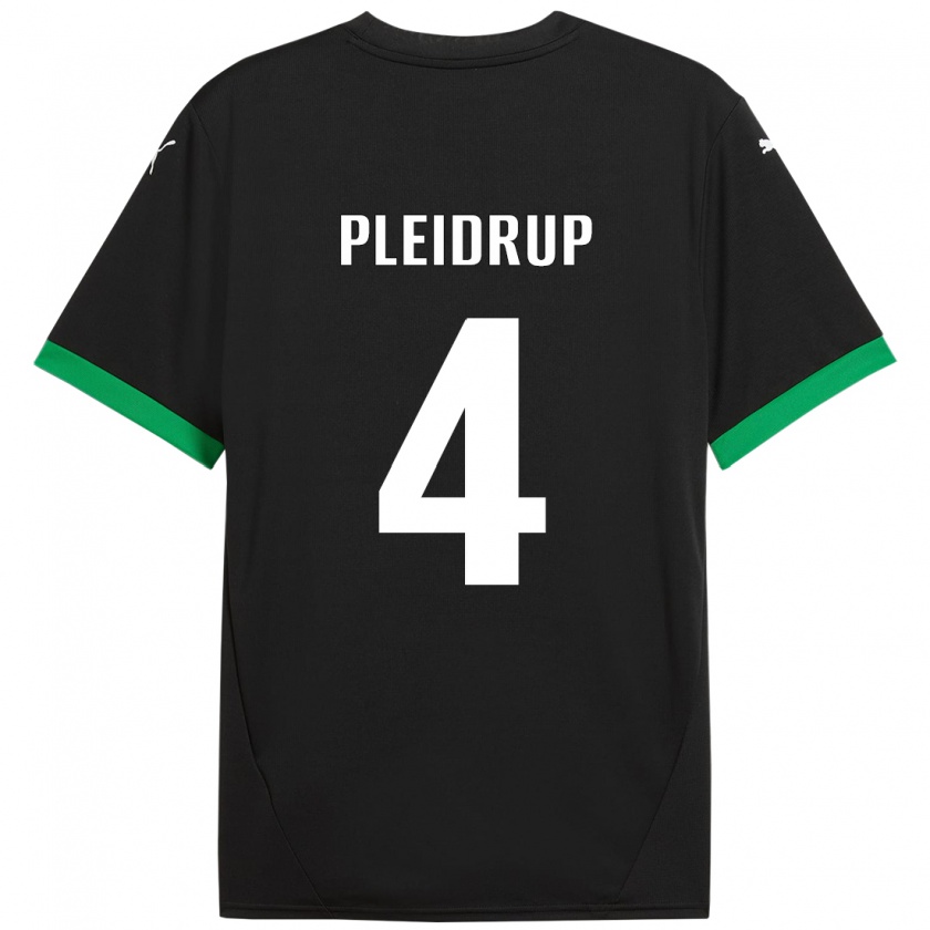 Kandiny Heren Caroline Pleidrup #4 Zwart Donkergroen Thuisshirt Thuistenue 2024/25 T-Shirt