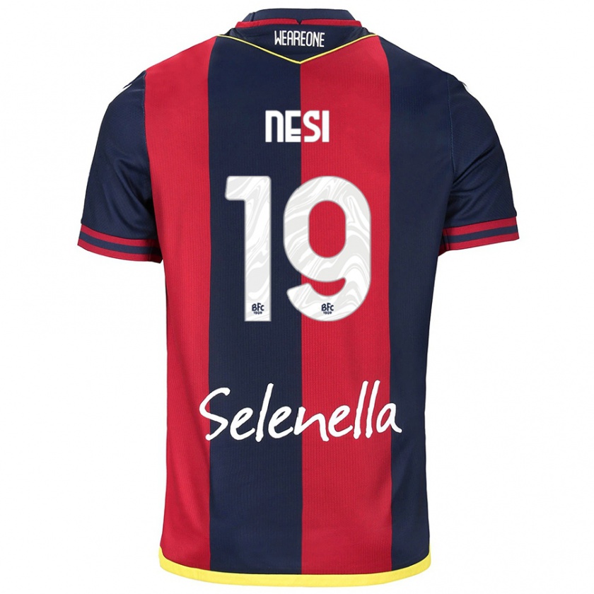 Kandiny Heren Luca Nesi #19 Rood Koningsblauw Thuisshirt Thuistenue 2024/25 T-Shirt België