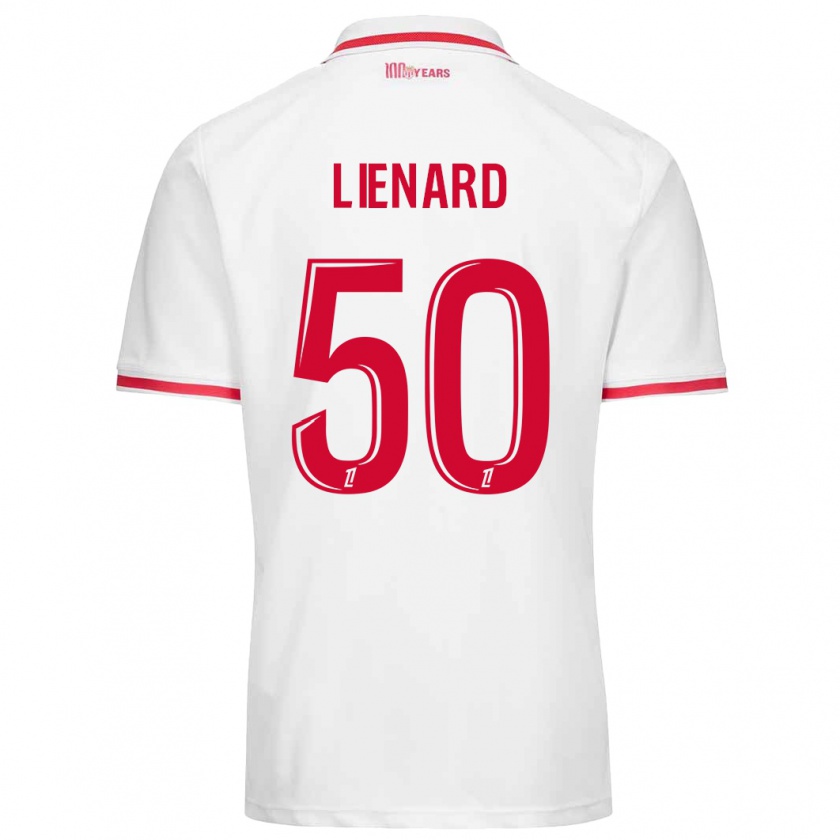 Kandiny Heren Yann Lienard #50 Wit Rood Thuisshirt Thuistenue 2024/25 T-Shirt