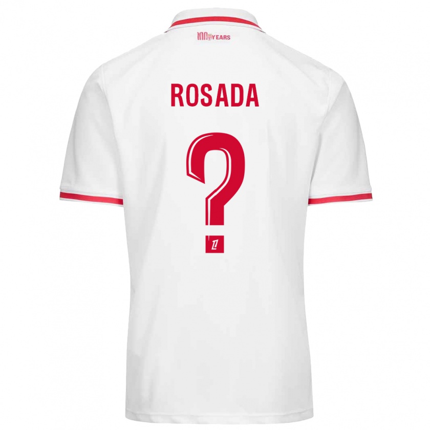 Kandiny Hombre Camiseta Riley Rosada #0 Blanco Rojo 1ª Equipación 2024/25 La Camisa