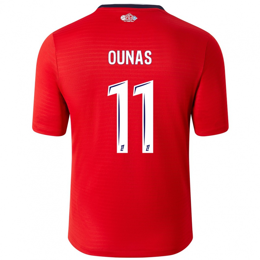 Kandiny Heren Adam Ounas #11 Rood Wit Thuisshirt Thuistenue 2024/25 T-Shirt