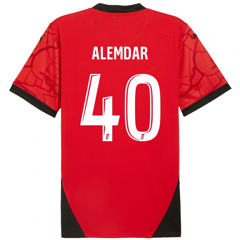 Kandiny Heren Doğan Alemdar #40 Rood Zwart Thuisshirt Thuistenue 2024/25 T-Shirt