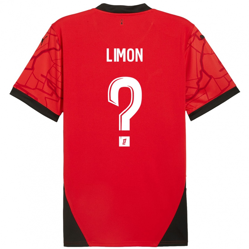 Kandiny Herren Paolo Limon #0 Rot Schwarz Heimtrikot Trikot 2024/25 T-Shirt Österreich