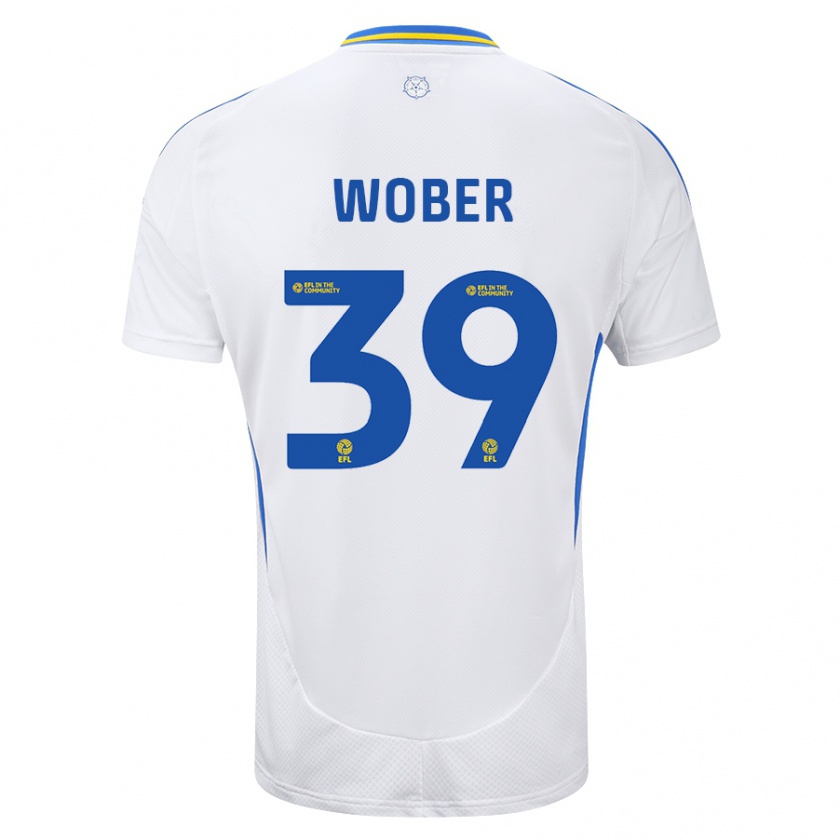 Kandiny Herren Maximilian Wöber #39 Weiß Blau Heimtrikot Trikot 2024/25 T-Shirt Österreich