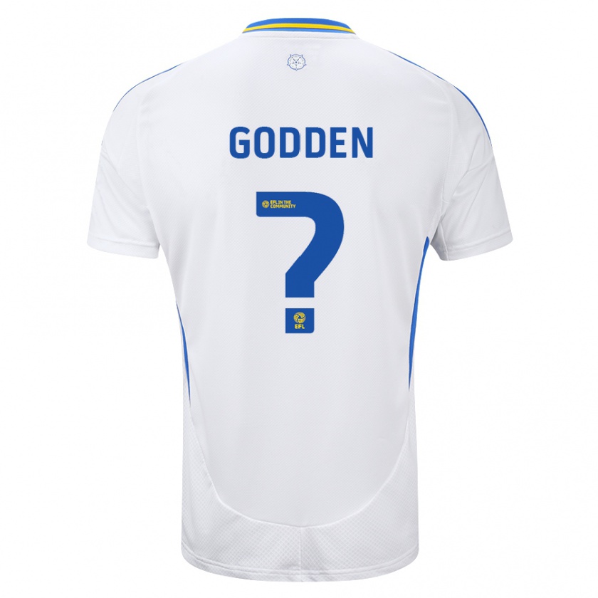 Kandiny Heren Scott Godden #0 Wit Blauw Thuisshirt Thuistenue 2024/25 T-Shirt België