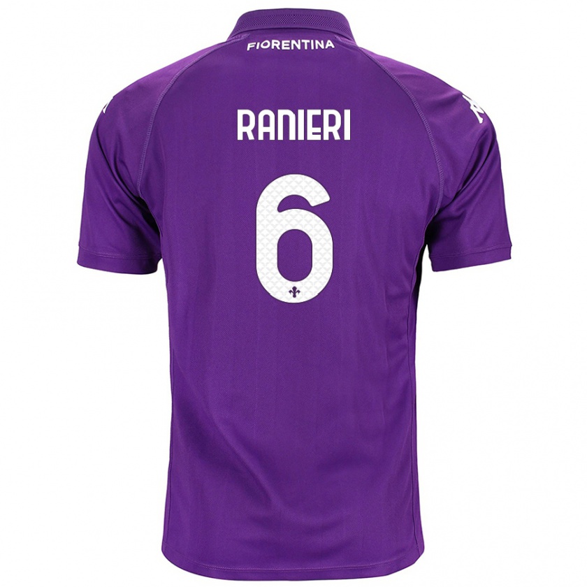 Kandiny Uomo Maglia Luca Ranieri #6 Viola Kit Gara Home 2024/25 Maglietta