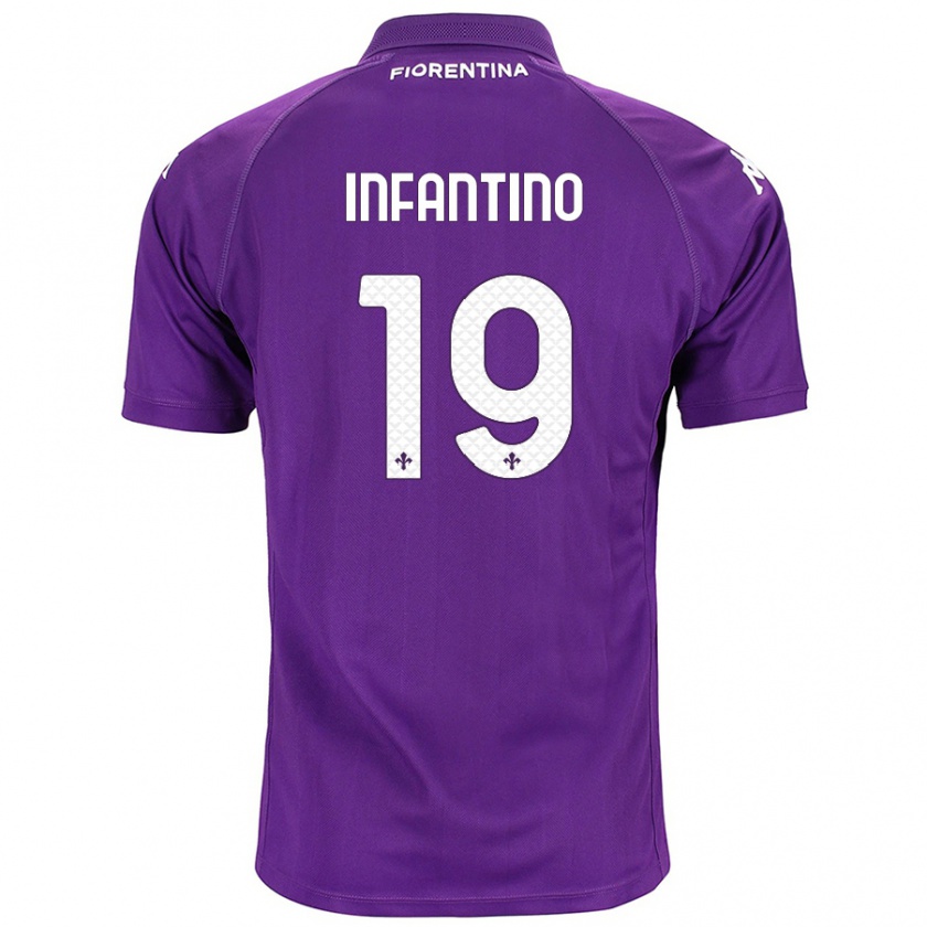 Kandiny Heren Gino Infantino #19 Paars Thuisshirt Thuistenue 2024/25 T-Shirt