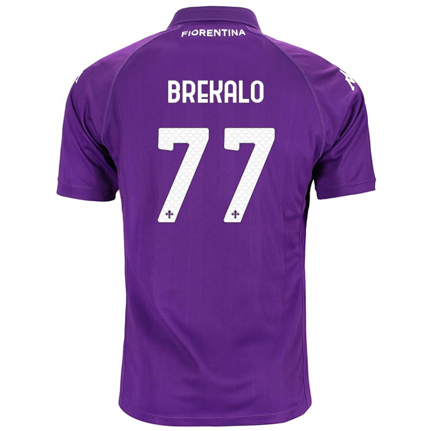 Kandiny Herren Josip Brekalo #77 Violett Heimtrikot Trikot 2024/25 T-Shirt Österreich