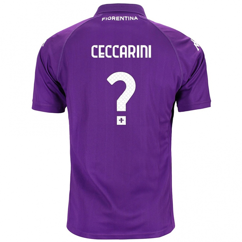 Kandiny Heren Mattia Ceccarini #0 Paars Thuisshirt Thuistenue 2024/25 T-Shirt