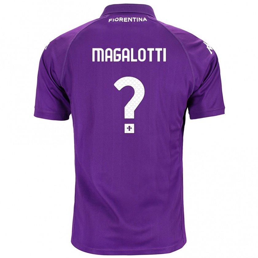 Kandiny Herren Mattia Magalotti #0 Violett Heimtrikot Trikot 2024/25 T-Shirt Österreich