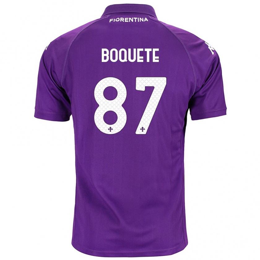 Kandiny Uomo Maglia Verónica Boquete #87 Viola Kit Gara Home 2024/25 Maglietta