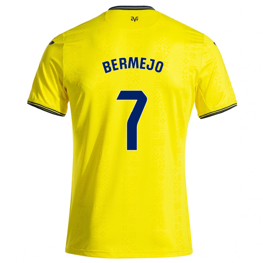 Kandiny Hombre Camiseta Celso Bermejo #7 Amarillo Negro 1ª Equipación 2024/25 La Camisa