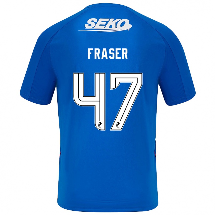 Kandiny Herren Robbie Fraser #47 Dunkelblau Heimtrikot Trikot 2024/25 T-Shirt Österreich