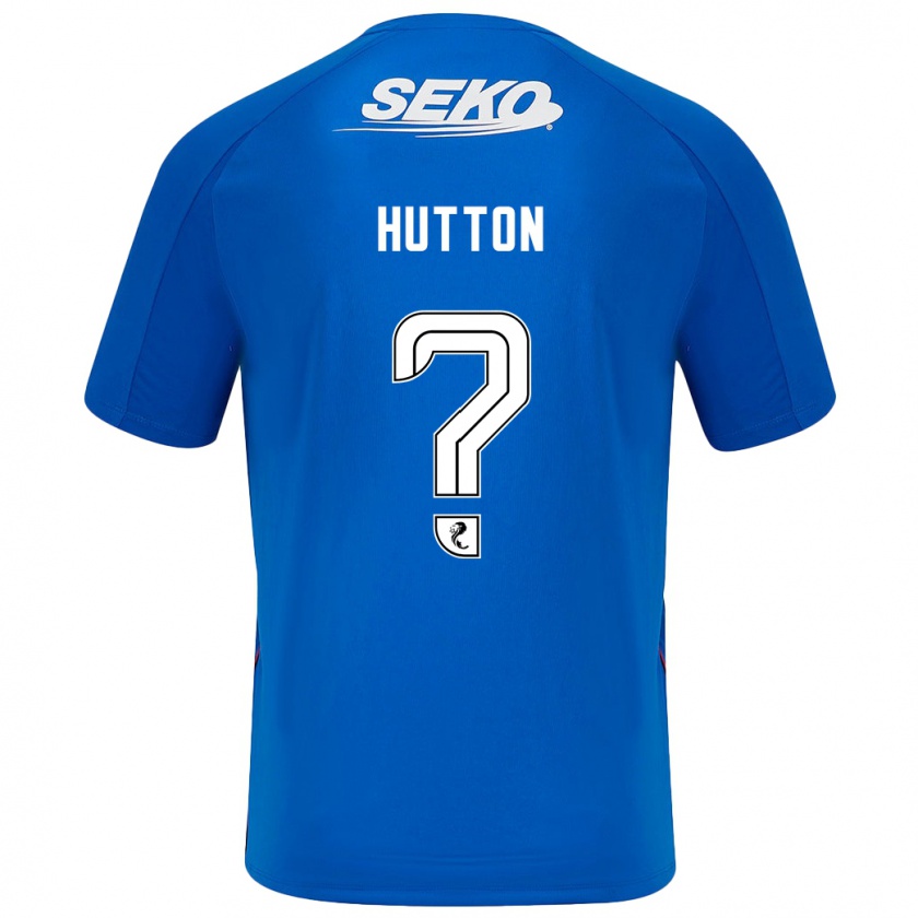 Kandiny Heren Zander Hutton #0 Donkerblauw Thuisshirt Thuistenue 2024/25 T-Shirt