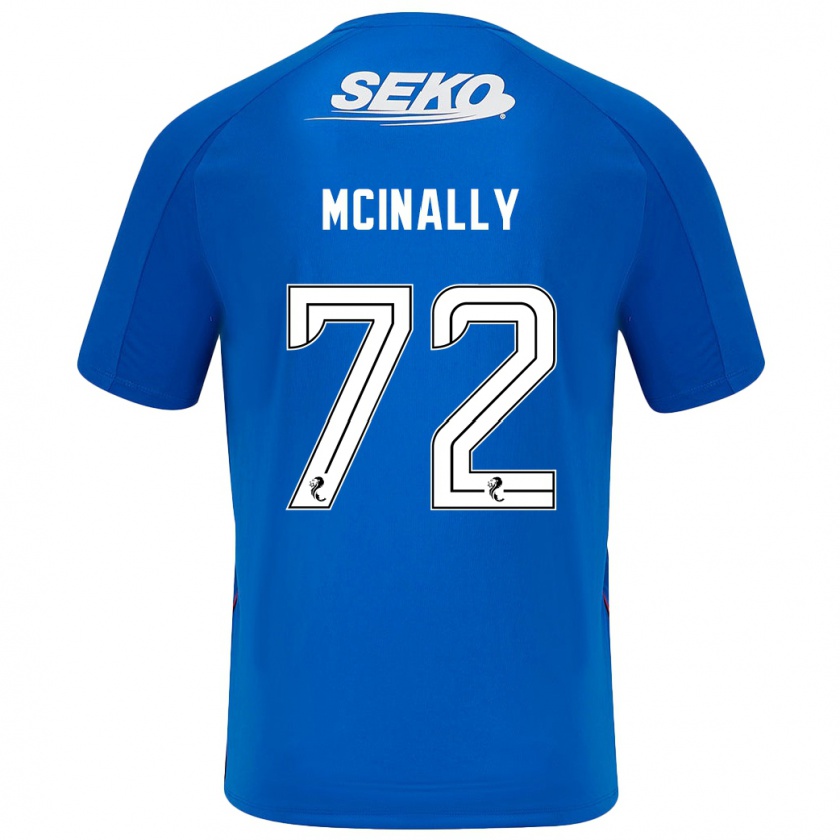 Kandiny Hombre Camiseta Darren Mcinally #72 Azul Oscuro 1ª Equipación 2024/25 La Camisa