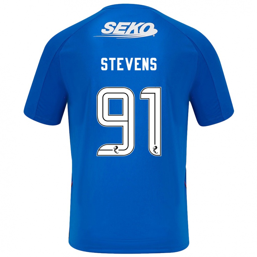 Kandiny Heren Archie Stevens #91 Donkerblauw Thuisshirt Thuistenue 2024/25 T-Shirt